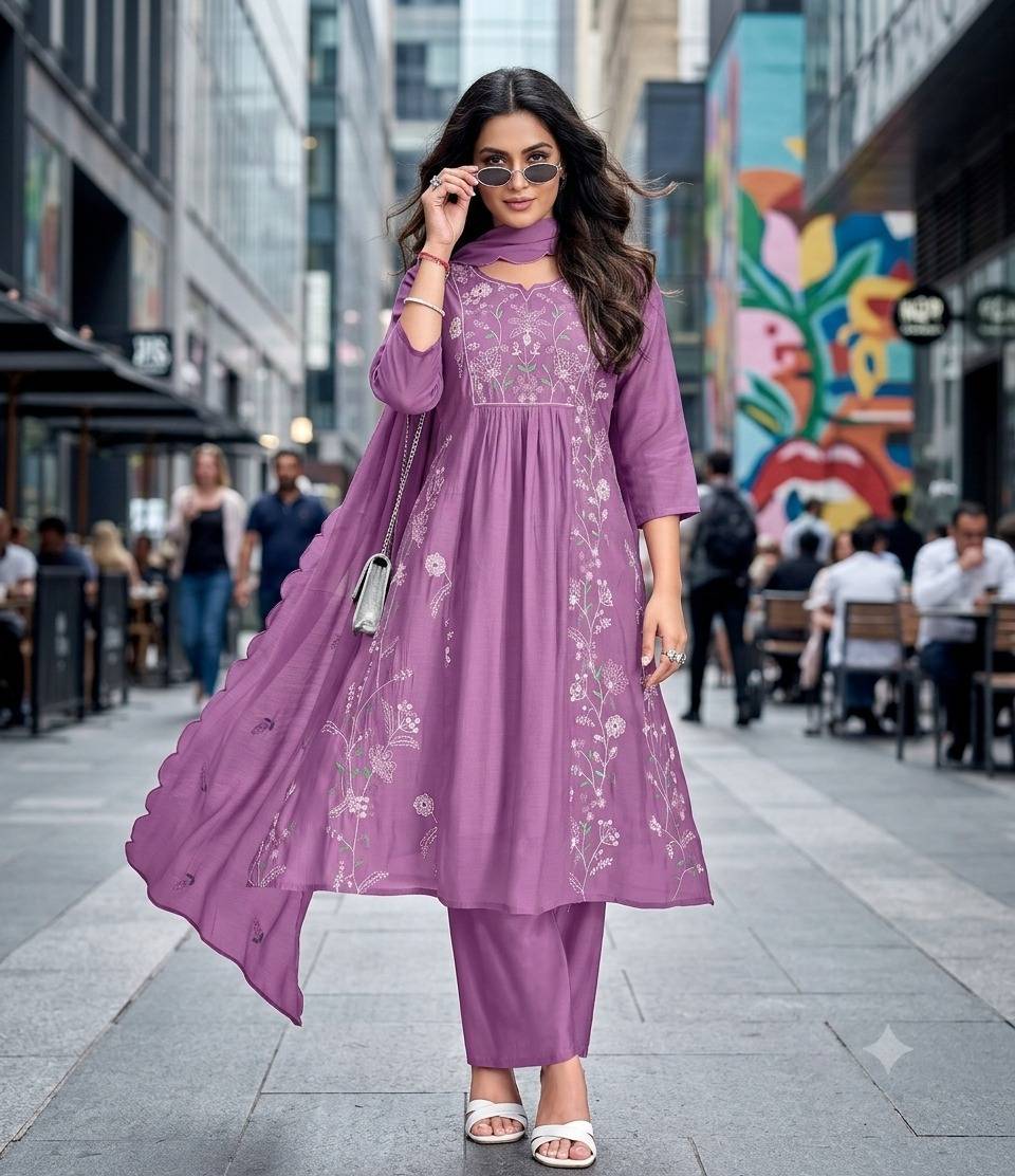 Madhubala By Fashid Wholesale Stylish Beautiful Colourful Mul Chanderi Dresses At Wholesale Price